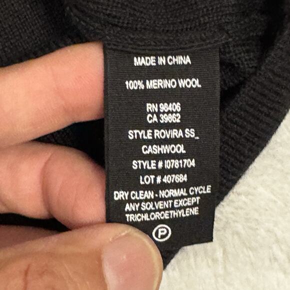 Theory Cashwear Wool Short Sleeve Sweater Men’s M NWT - Picture 6 of 7